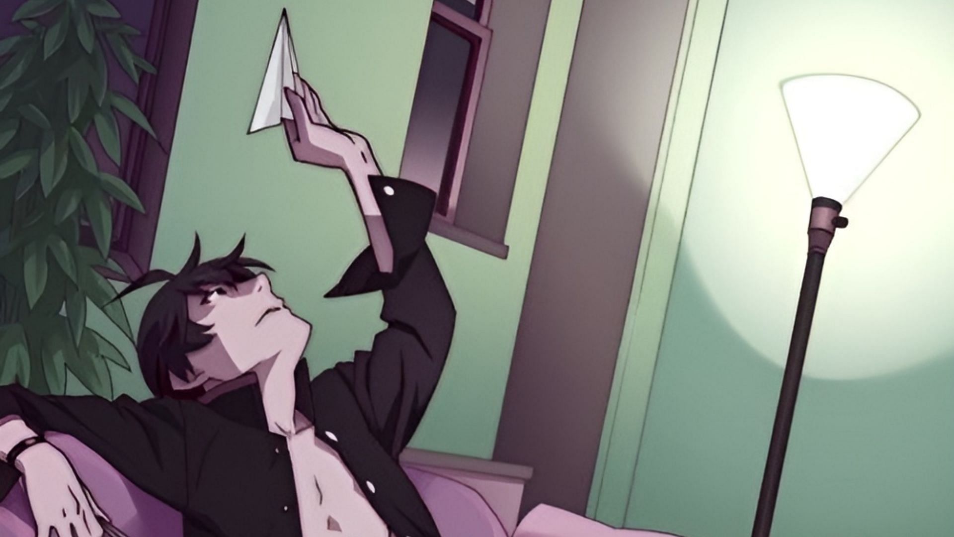 Still of Araragi Koyomi (Image via Shaft Studio)